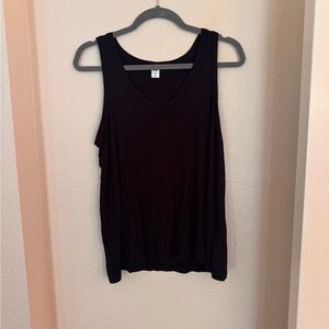Old Navy Black Relaxed Sleeveless Tank Top